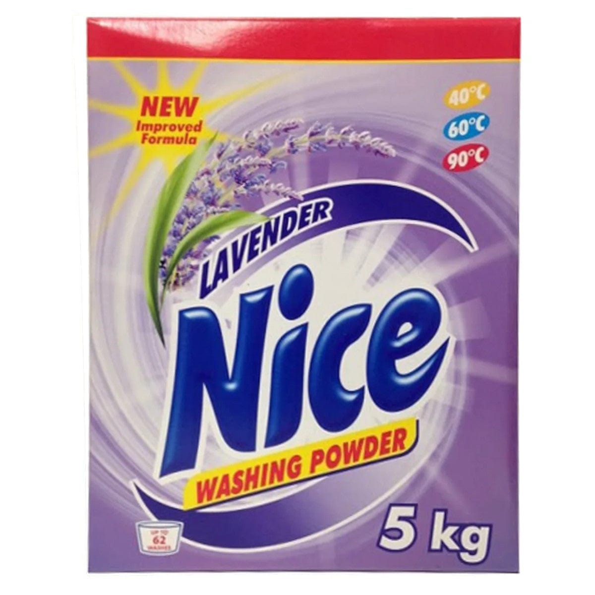 Produkt NICE Proszki do prania Proszek do prania NICE Lavender 62 prania 5 kg 033642