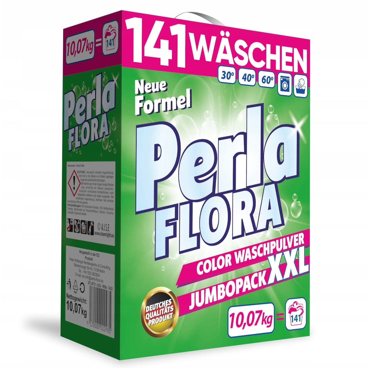 Produkt PERSI FLORA Proszki do prania Proszek do prania PERLA FLORA Color 141 prań 10,07kg 037360