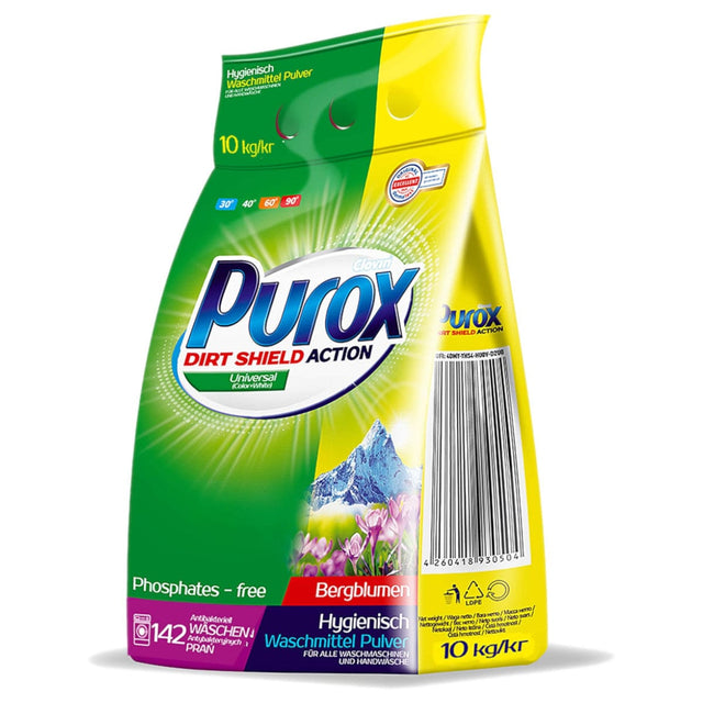 Produkt PUROX Proszki do prania Proszek do prania PUROX Universal uniwersalny 142 prania 10kg 002114