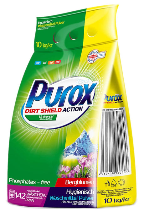 Produkt PUROX Proszki do prania Proszek do prania PUROX Universal uniwersalny 142 prania 10kg 002114