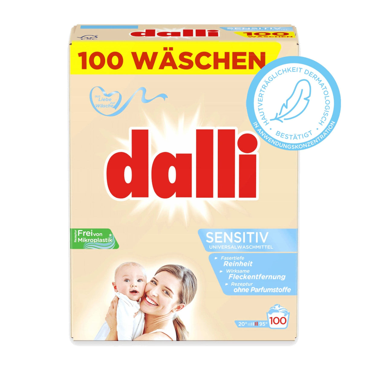 Produkt DALLI Proszki do prania Sensitive 100 prań Proszek do prania 6,5kg 026427