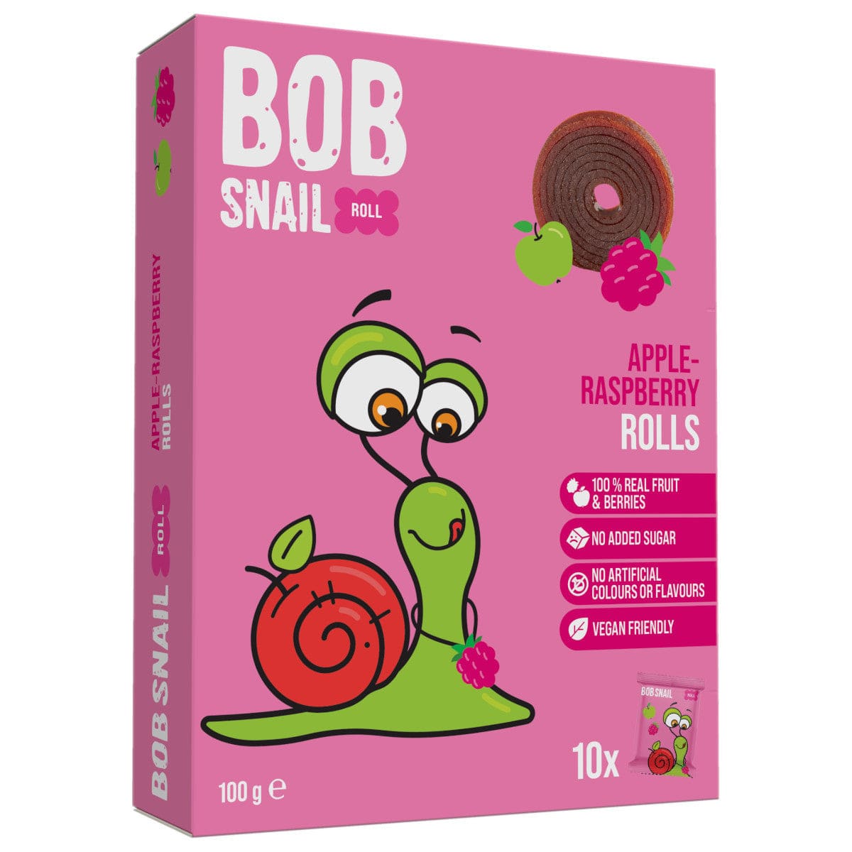 Produkt BOB SNAIL Przekąska BOB SNAIL 100g Jabłko Malina Przekąska 001970