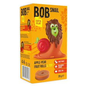 Produkt BOB SNAIL Przekąska BOB SNAIL 20g Jabłko Gruszka Przekąska z zabawką 047657