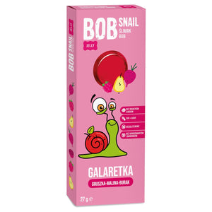 Produkt BOB SNAIL (żelki) Przekąska BOB SNAIL 27g Gruszka Malina Burak Galaretka bez dodatku cukru 001956