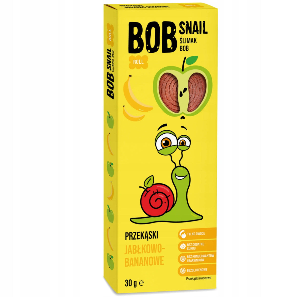 Produkt BOB SNAIL Przekąska BOB SNAIL 30g Jabłko Banan Przekąska 002087