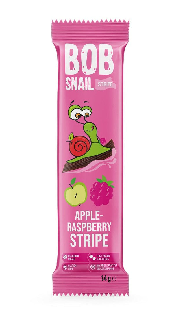 Produkt BOB SNAIL Przekąska BOB SNAIL Przekąska jabłko - malina bez dodatku cukru bezglutenowa 14g 047649