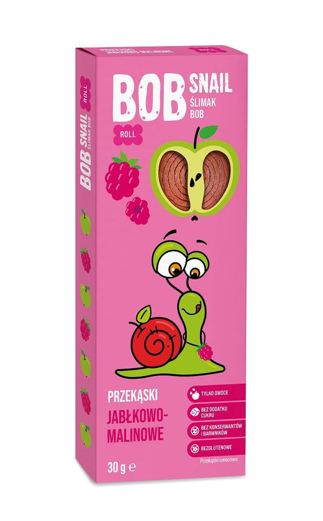 Produkt BOB SNAIL Przekąska BOB SNAIL Przekąska jabłko - malina bez dodatku cukru bezglutenowa 30g 4820162520309