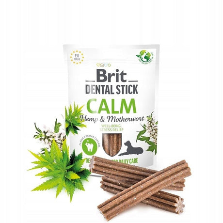 Produkt BRIT Przekąski dla psa BRIT Dental Stick Calm Hemp & Materwort - przysmak dla psa - 251 g 045408