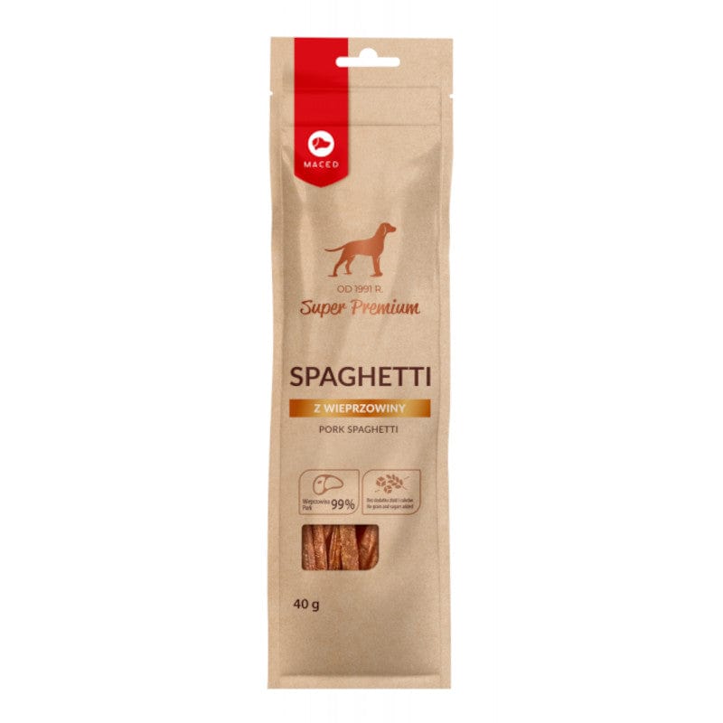Produkt MACED Przekąski dla psa MACED 40g Spaghetti z wieprzowiny Przysmak dla psa 045391