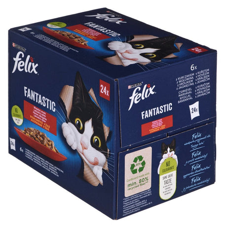 Produkt PURINA NESTLE PURINA Felix Fantastic: wiejskie smaki - karma dla kota - 24 x 85g DLZFEJKMK0022