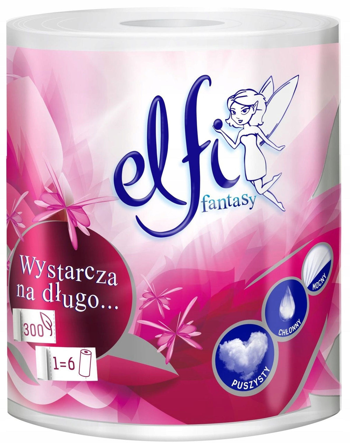 Produkt ELFI Ręczniki papierowe Ręcznik papierowy  ELFI FANTASY 60 m 2-warstwy S00473