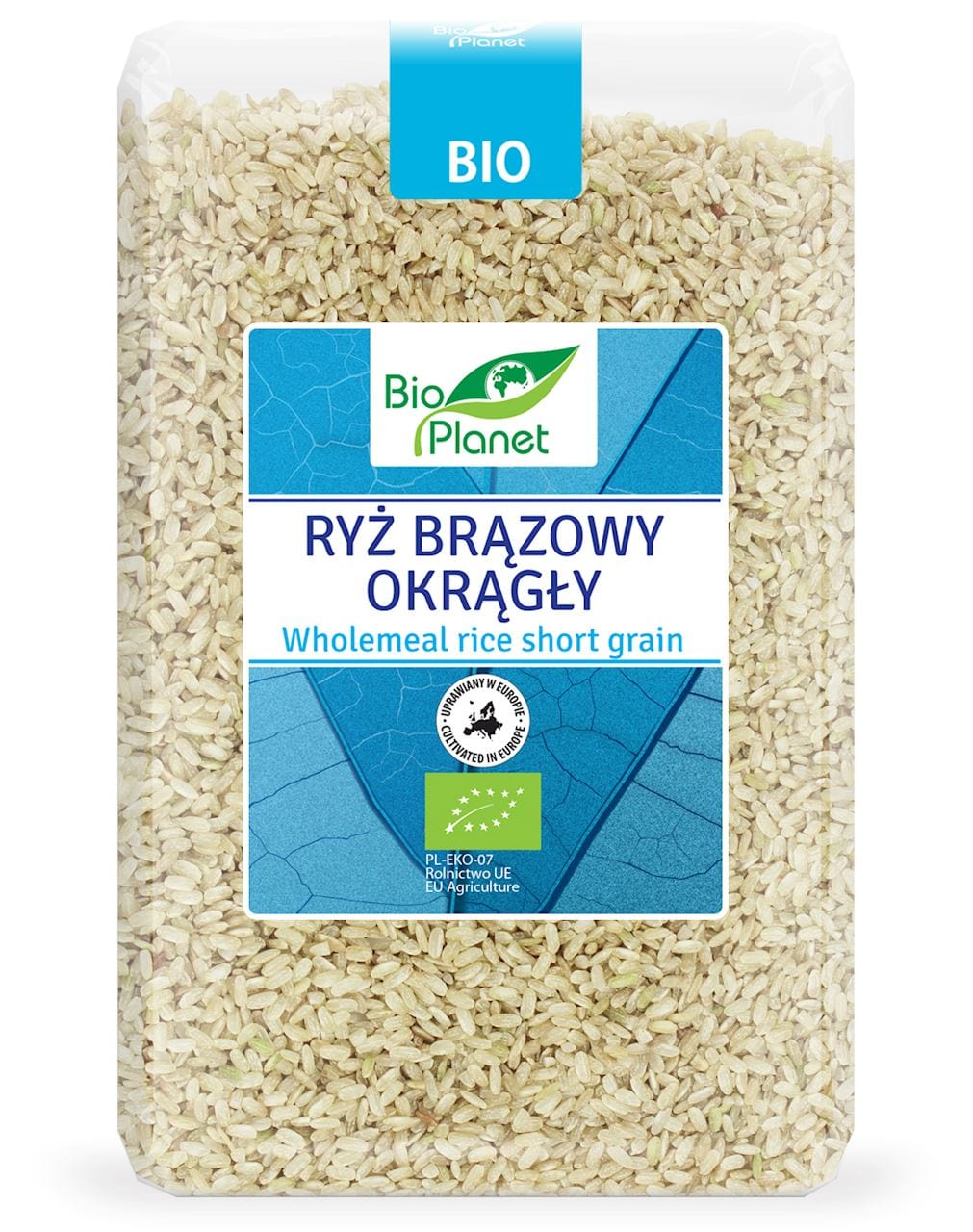 Produkt BIO PLANET - seria NIEBIESKA (ryże, kasze, ziarna) RYŻ BRĄZOWY OKRĄGŁY BIO 2 kg - BIO PLANET 5902650275805
