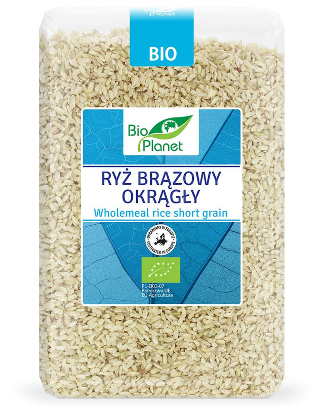 Produkt BIO PLANET - seria NIEBIESKA (ryże, kasze, ziarna) RYŻ BRĄZOWY OKRĄGŁY BIO 2 kg - BIO PLANET 5902650275805
