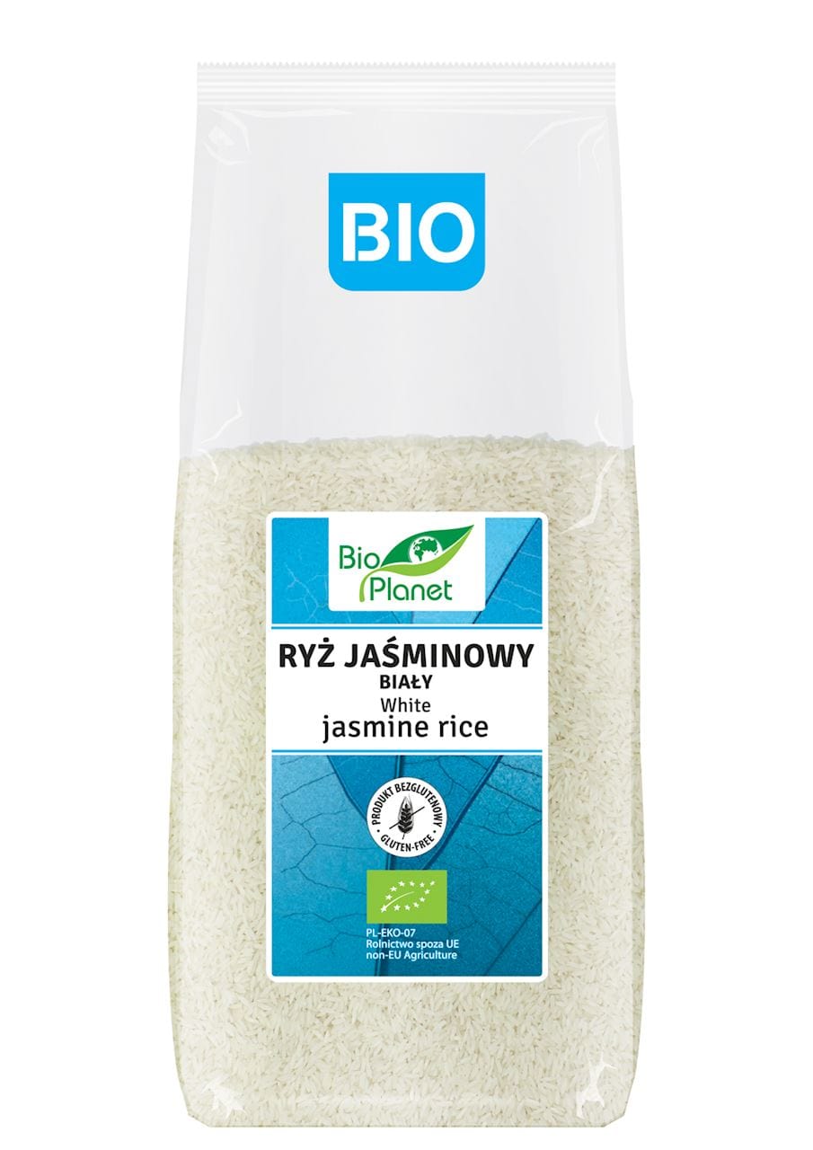 Produkt BIO PLANET - seria NIEBIESKA (ryże, kasze, ziarna) RYŻ JAŚMINOWY BIAŁY BEZGLUTENOWY BIO 1 kg - BIO PLANET 5902983780052