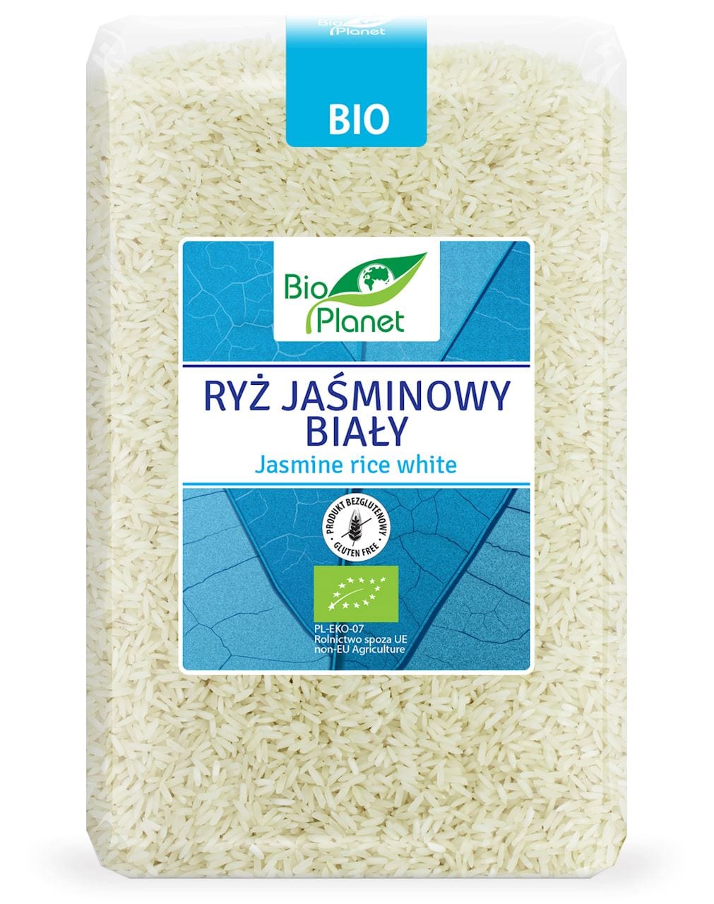 Produkt BIO PLANET - seria NIEBIESKA (ryże, kasze, ziarna) RYŻ JAŚMINOWY BIAŁY BEZGLUTENOWY BIO 2 kg - BIO PLANET 5903900368193