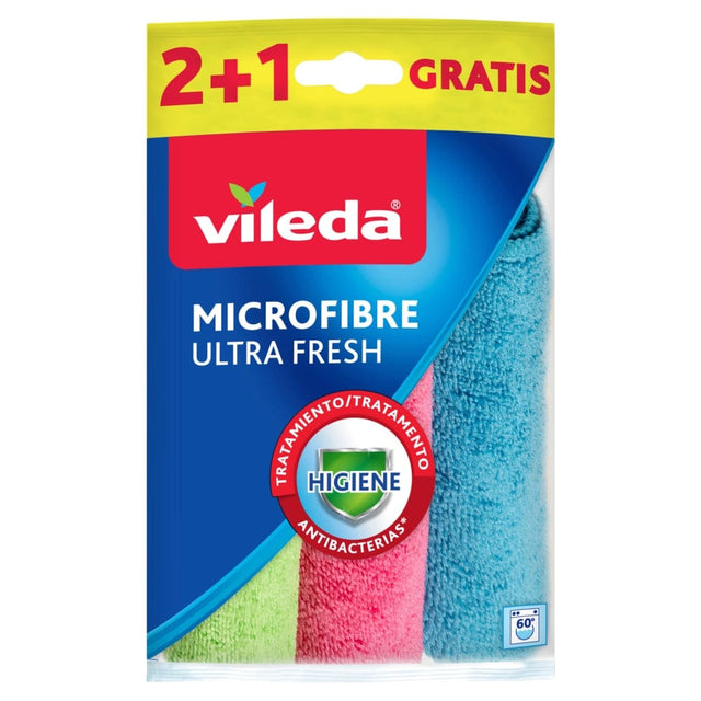 Produkt VILEDA Ściereczki VILEDA Microfibre Ultra Fresh 3szt 034647