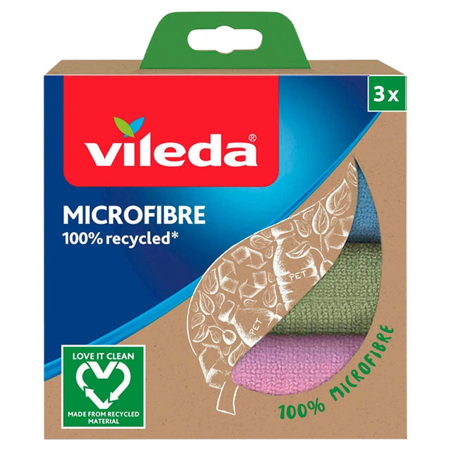 Produkt VILEDA Ściereczki VILEDA Mikrofibra 100% Recycled 3szt 034646