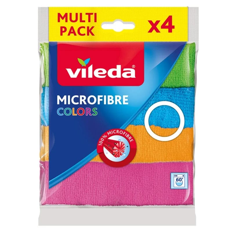 Produkt VILEDA Ścierki i ściereczki VILEDA 4szt Ściereczka mikrofibra colors 029837