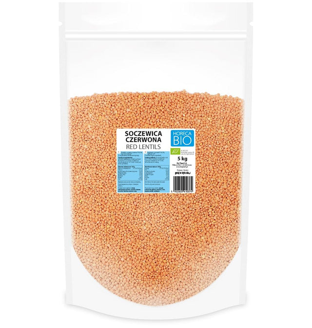 Produkt HORECA BIO - pozostałe SOCZEWICA CZERWONA BIO 5 kg - HORECA (BIO PLANET) 5902605410374