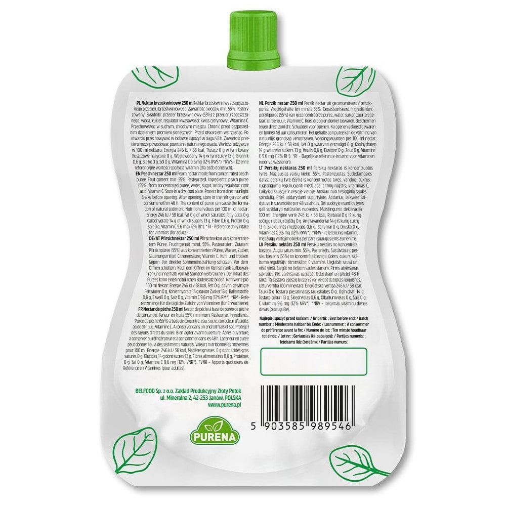 Produkt PURENA Soki i nektary Nektar z brzoskwini PURENA Brzoskwinia 250ml 002888