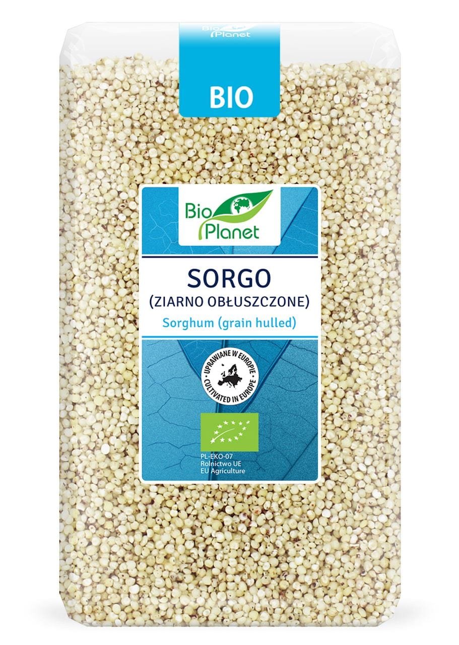Produkt BIO PLANET - seria NIEBIESKA (ryże, kasze, ziarna) SORGO (ZIARNO OBŁUSZCZONE) BIO 1 kg - BIO PLANET 5903900365901
