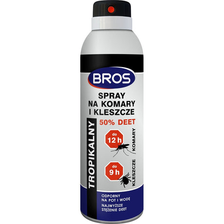 Produkt BROS Spray na komary i kleszcze 50% BROS DEET 180ml 045916