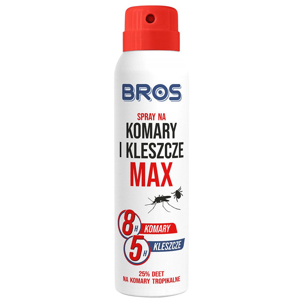 Produkt BROS Spray na komary i kleszcze BROS MAX preparat w aerozolu 25% DEET 90ml 045928