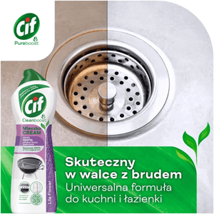 Produkt CIF Środki do kuchni Mleczko Uniwersalne do czyszczenia CIF Lila Flower780g 052741