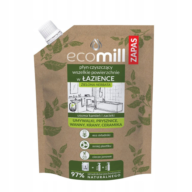 Produkt ECOMILL Środki do łazienki ECOMILL 1l Zielona Herbata Płyn czyszczący do łazienki Zapas 002080