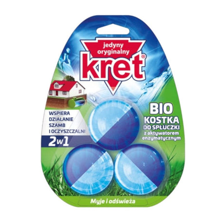 Produkt KRET Środki do toalet Kostka do wc KRET Bio z aktywatorem 3x 50g S01448