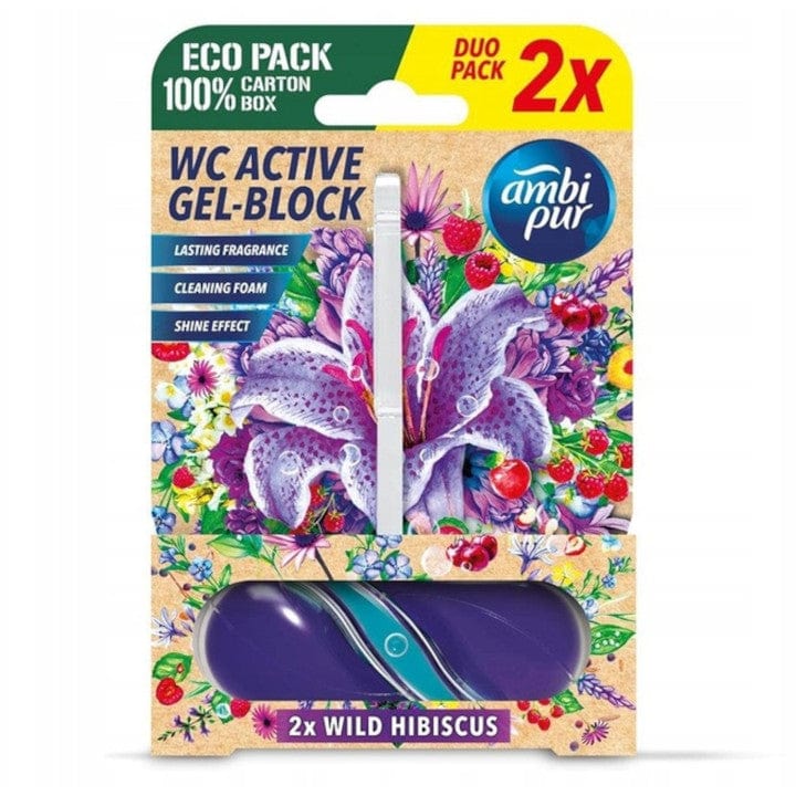 Produkt AMBI PUR Środki do toalet Zawieszka do WC AMBI PUR Wild Hibiscus Duo Pack 2x45g 000094