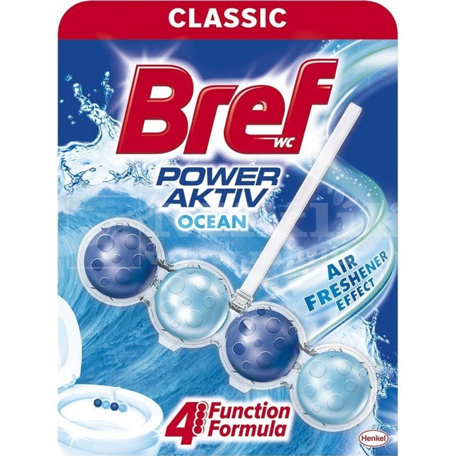 Produkt BREF Środki do toalet Zawieszka do WC BREF Power Aktiv Ocean Breeze 50 g 024029