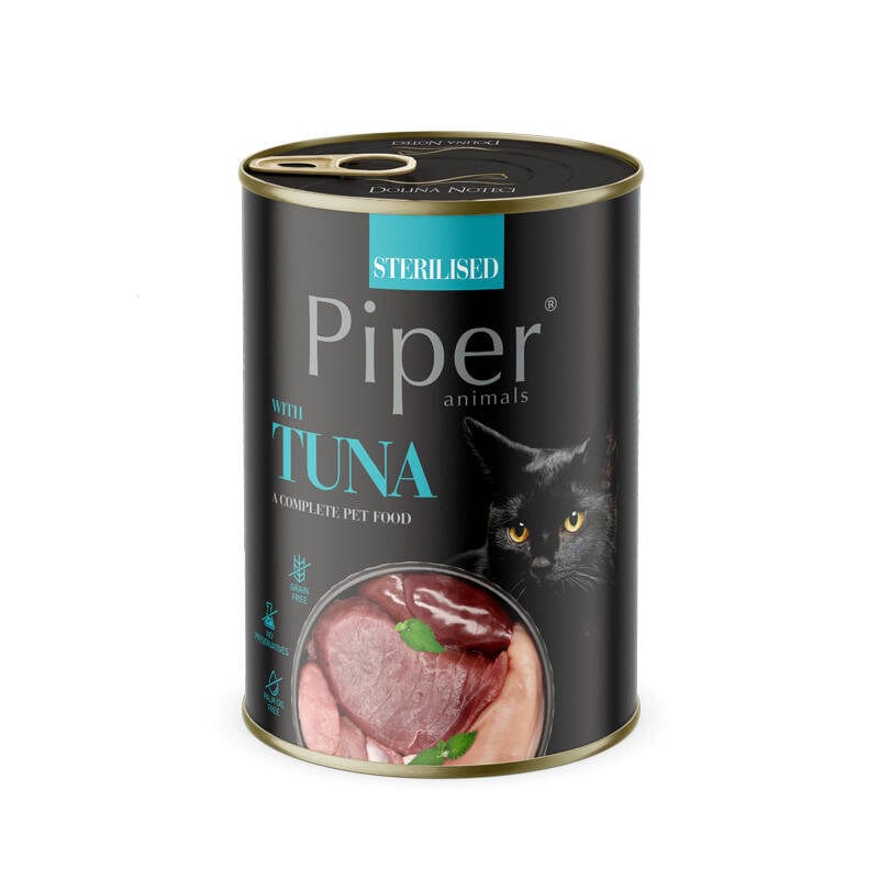 Produkt PIPER Sucha karma dla kota Karma mokra dla kota PIPER Sterilised z tuńczykiem 400g 045252