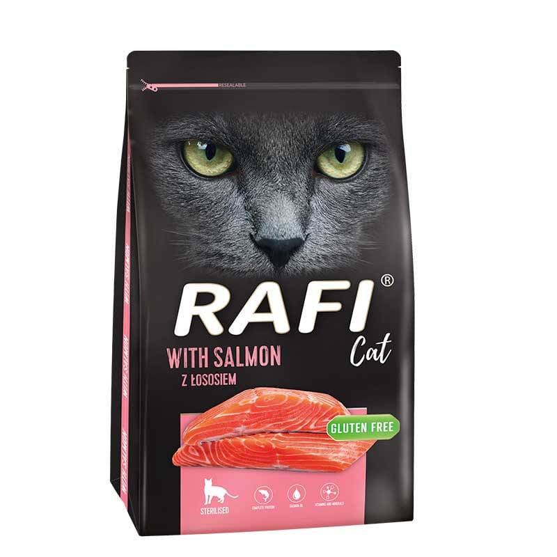 Produkt RAFI Sucha karma dla kota Karma sucha dla kota RAFI CAT Sterilised z łososiem 7 kg S00457