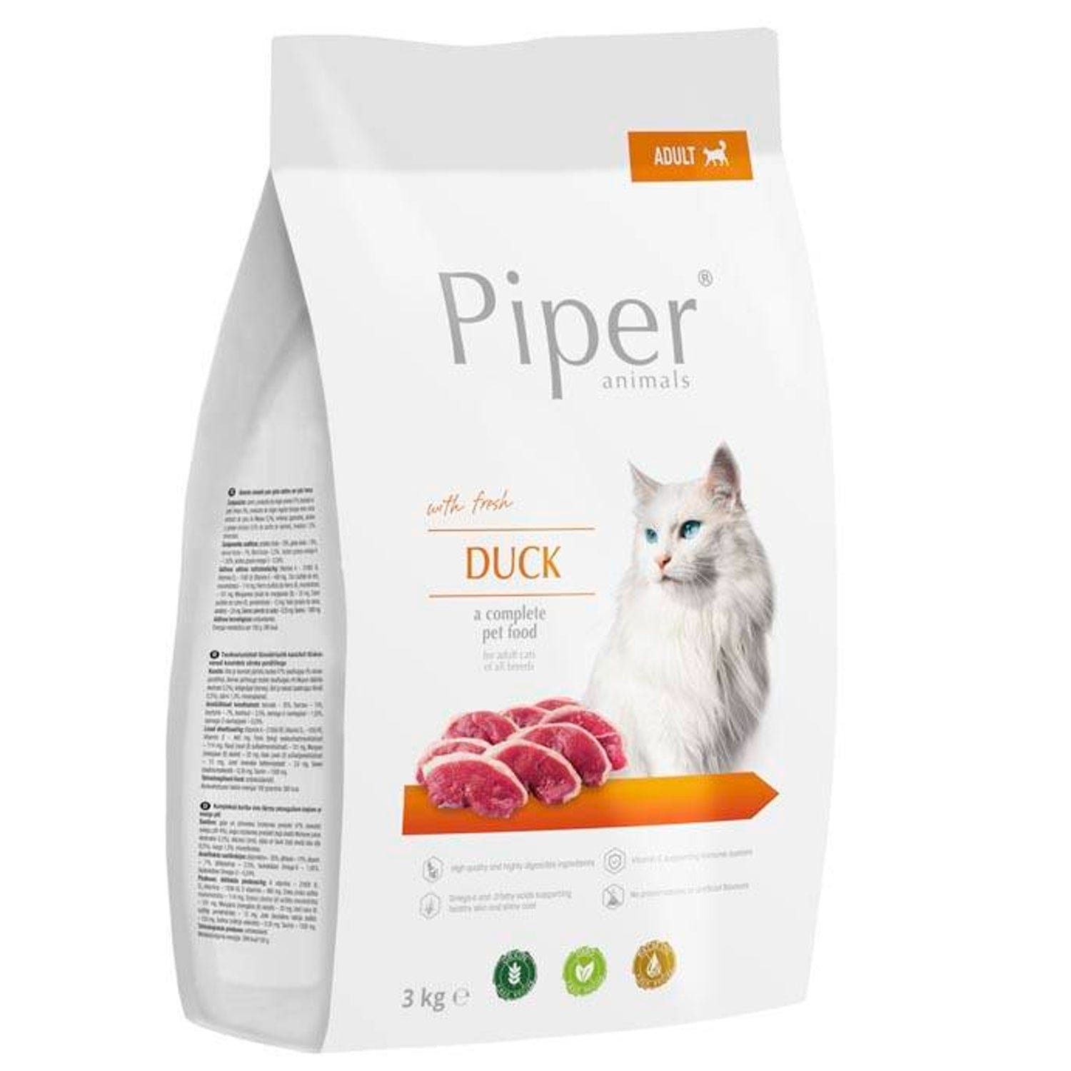 Produkt DOLINA NOTECI Sucha karma dla kota PIPER ze świeżą kaczką 3 kg 039023