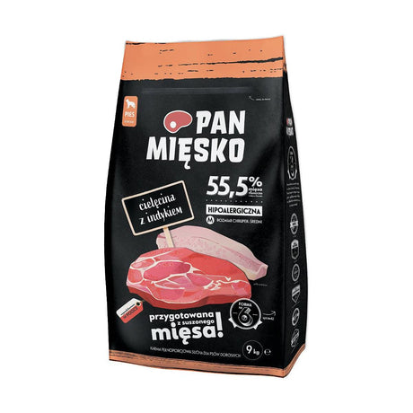 Produkt PAN MIĘSKO Sucha karma dla psa Karma sucha dla psa PAN MIĘSKO Indyk z cielęciną M 9 kg S00964