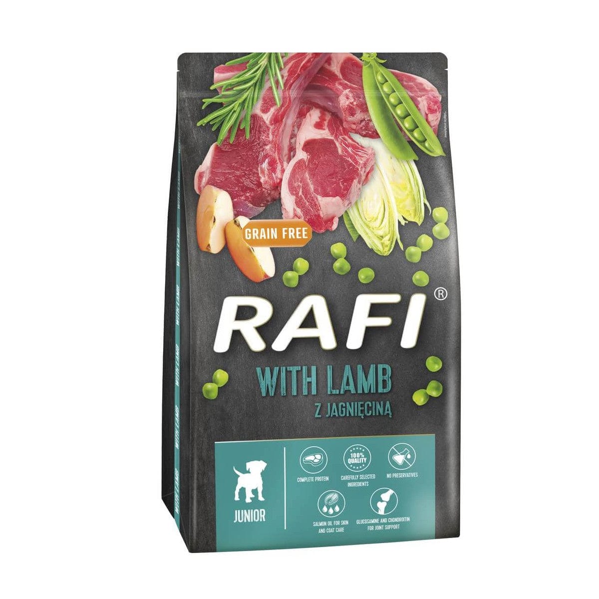 Produkt RAFI Sucha karma dla psa Karma sucha dla psa RAFI Junior z jagnięciną 3 kg S00846