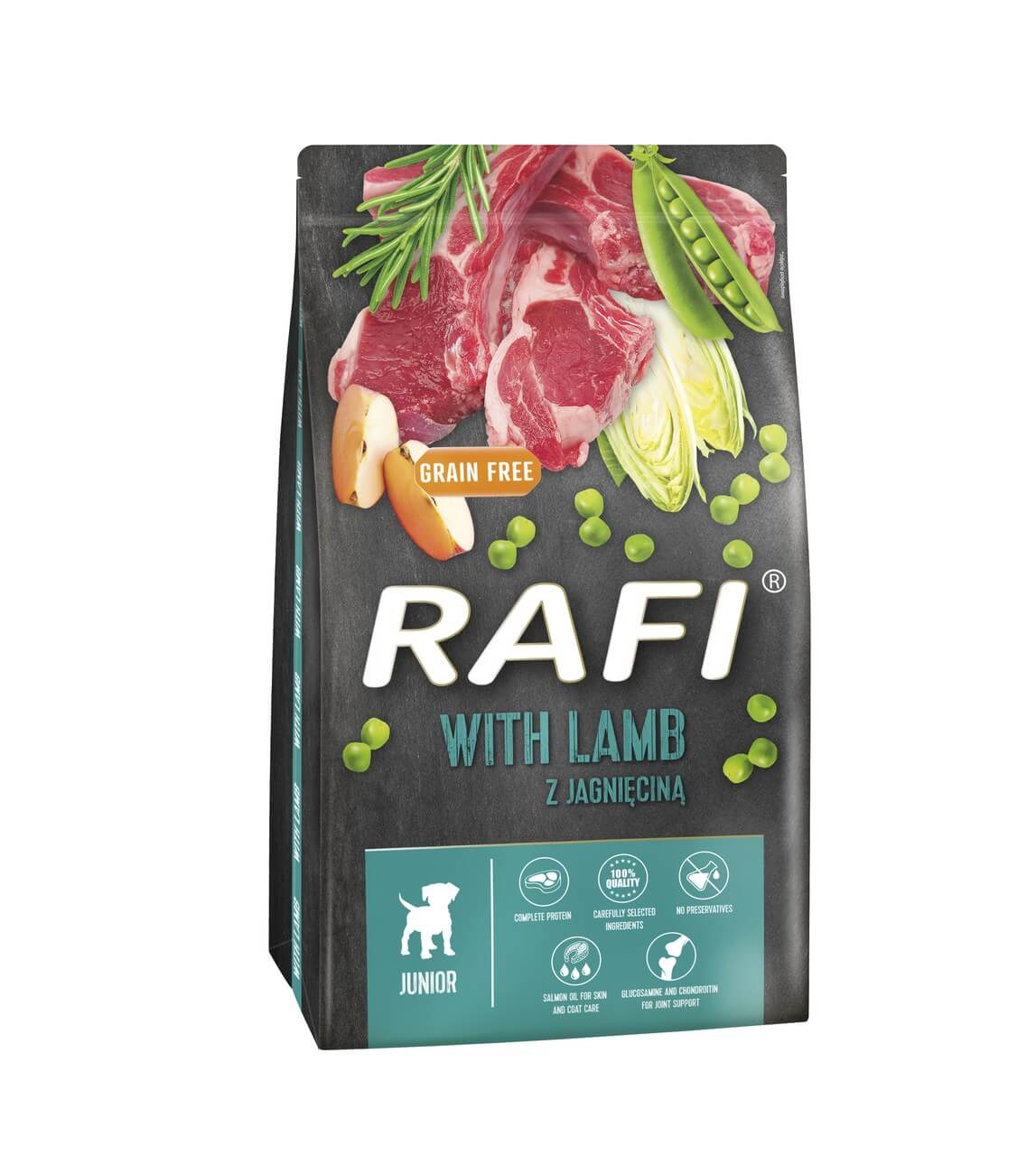 Produkt RAFI Sucha karma dla psa Karma sucha dla psa RAFI Junior z jagnięciną worek 10 kg S00459