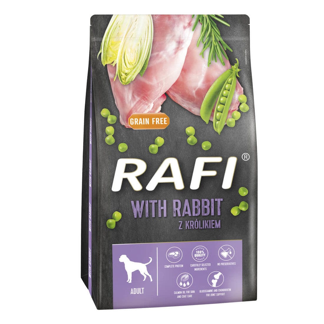 Produkt RAFI Sucha karma dla psa Karma sucha dla psa RAFI z królikiem 3 kg S00849
