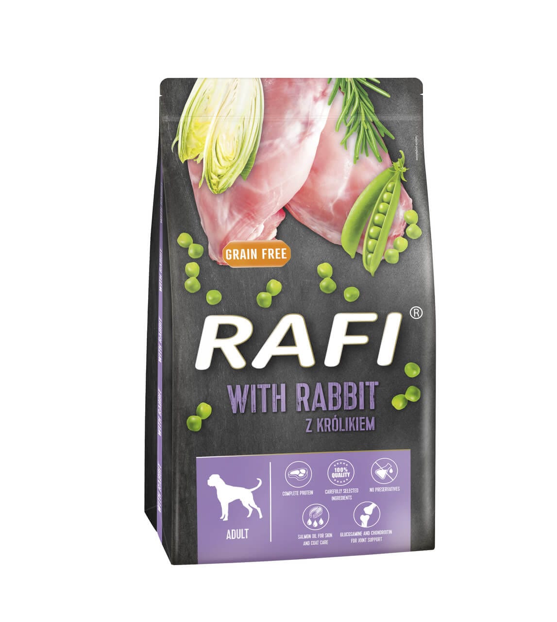 Produkt RAFI Sucha karma dla psa Karma sucha dla psa RAFI z królikiem worek 10 kg S00462
