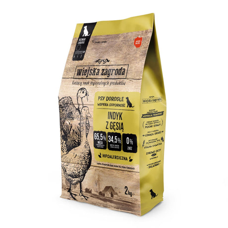 Produkt WIEJSKA ZAGRODA Sucha karma dla psa Karma sucha dla psa WIEJSKA ZAGRODA Indyk z gęsią 2 kg S01245