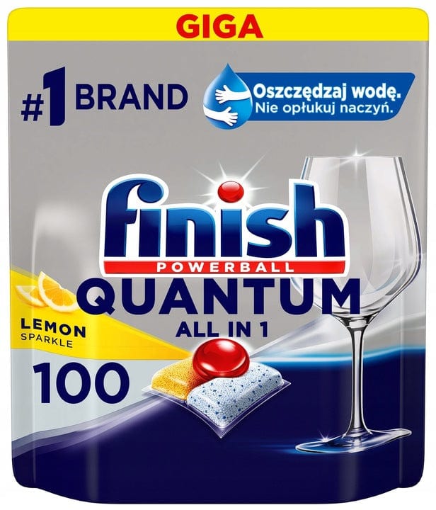 Produkt FINISH Tabletki do zmywarki FINISH 100szt Quantum All in One Lemon 034178