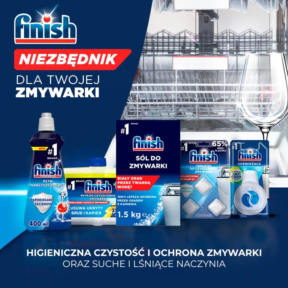 Produkt FINISH Tabletki i kapsułki do zmywarki Kapsułki do zmywarki FINISH Quantum All in 1 100szt 002210