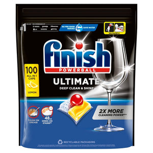 Produkt FINISH Tabletki i kapsułki do zmywarki Kapsułki do zmywarki FINISH Ultimate All in 1 Caps Lemon 100szt 052428