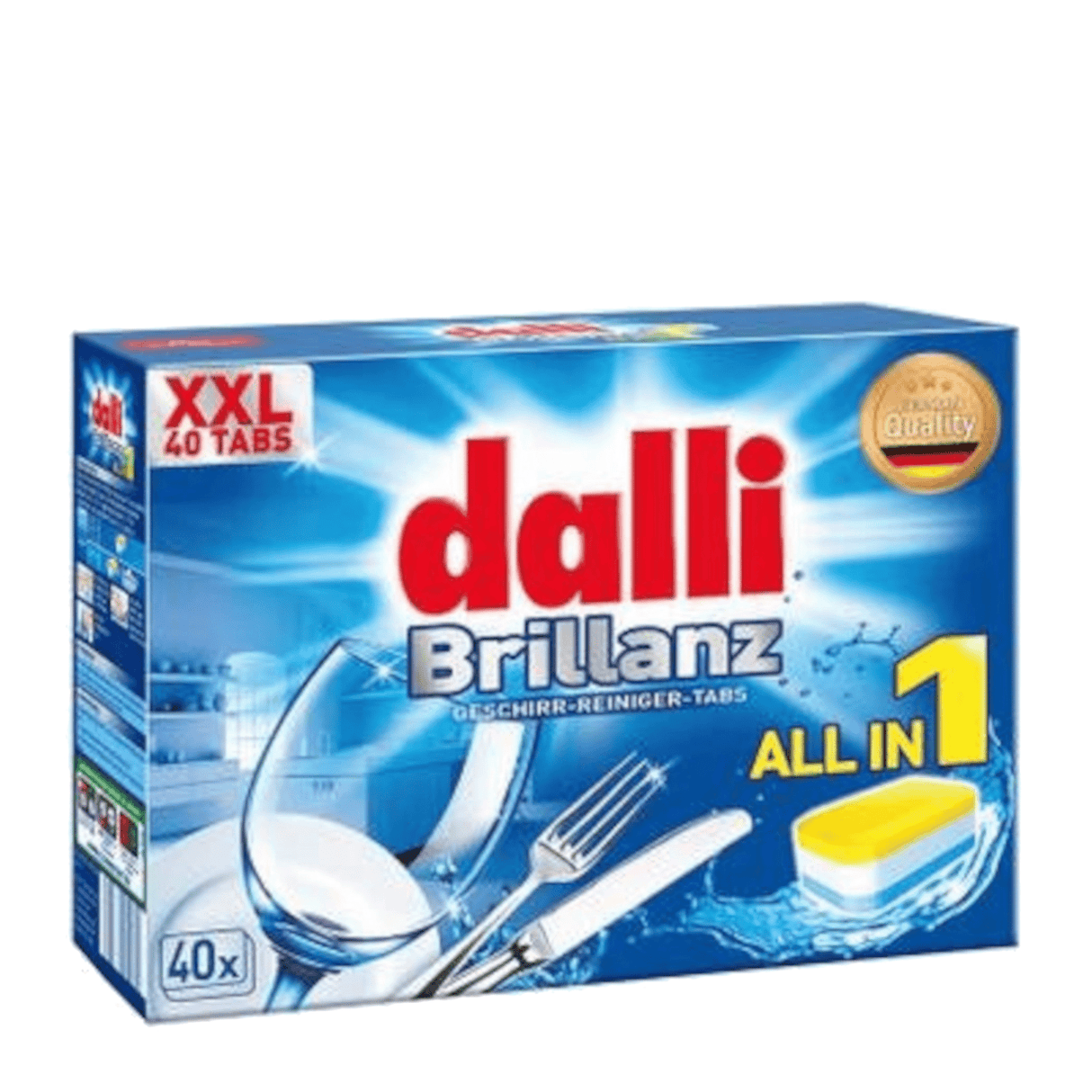 Produkt DALLI Tabletki i kapsułki do zmywarki Tabletki do zmywarki DALLI All-in-1 40 szt 029569