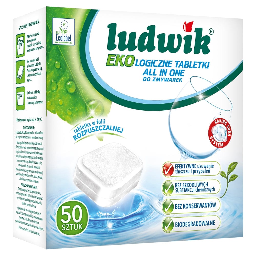 Produkt LUDWIK Tabletki i kapsułki do zmywarki Tabletki do zmywarki LUDWIK All in one Ekologiczne 50 szt S01895