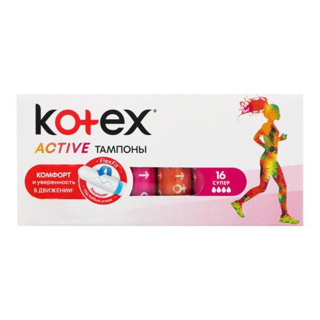 Produkt KOTEX Tampony KOTEX Active 16 sztuk 026006