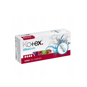 Produkt KOTEX Tampony Tampony KOTEX Super UltraSorb 16 sztuk 020421