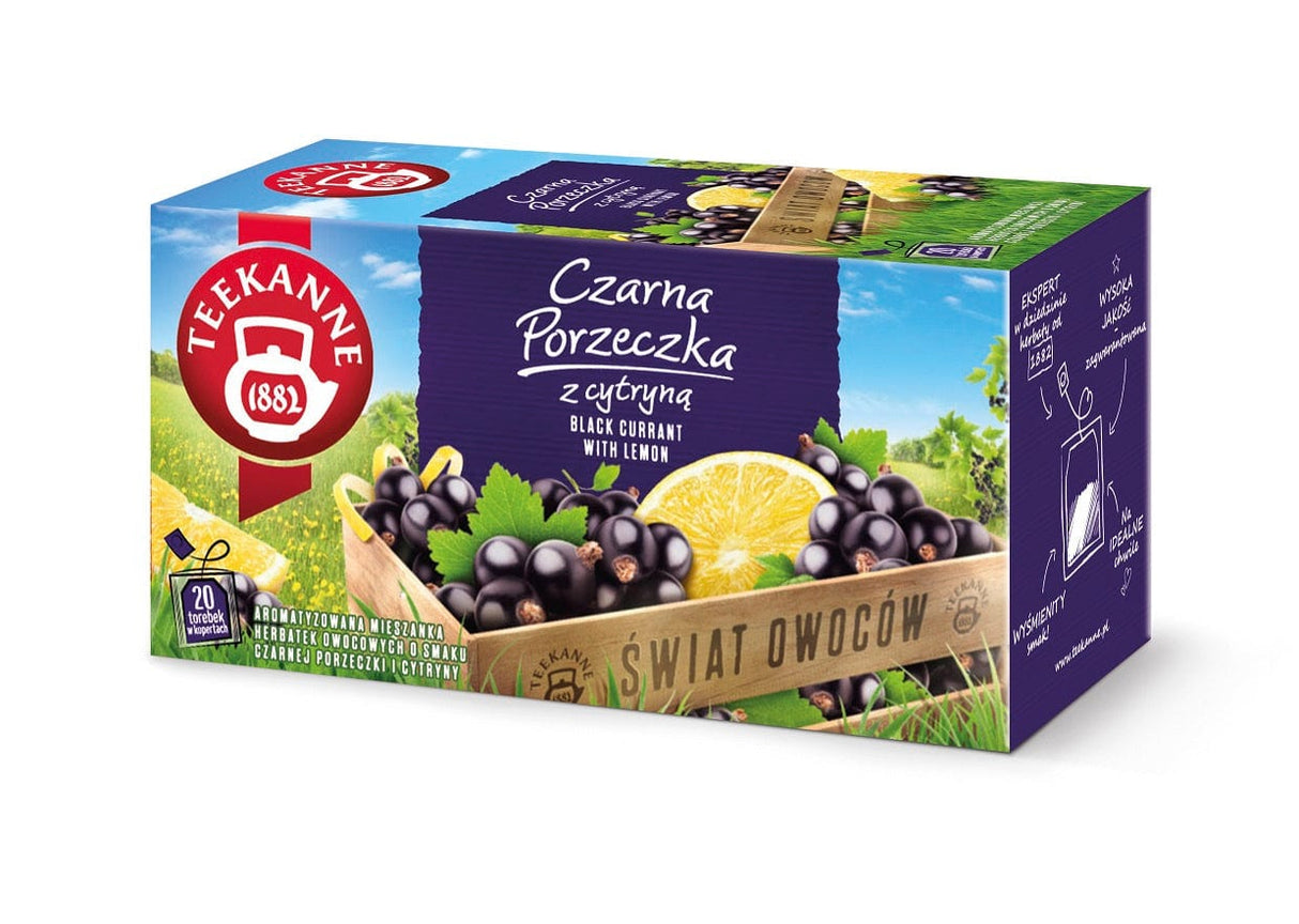 Produkt TEEKANNE TEEKANNE 20szt Czarna Porzeczka z cytryną Herbata owocowa 031267