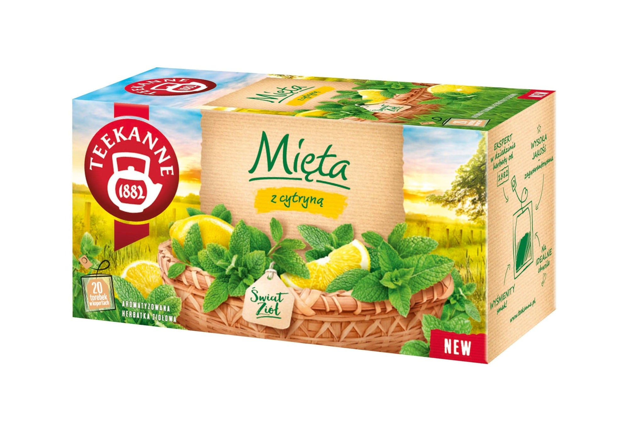 Produkt TEEKANNE TEEKANNE 20szt Melisa z Cytryną herbata ziołowa 031462